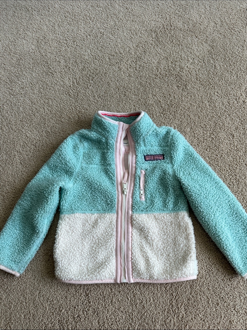 Vineyard vines fleece zip up